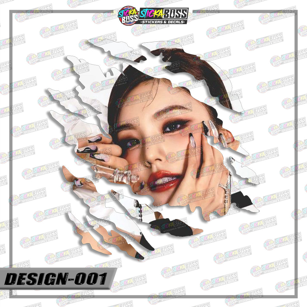 ITZY | SCRATCH STICKER【VINYL PRINTED】( LAMINATED / WATERPROOF )【Stickaboss】