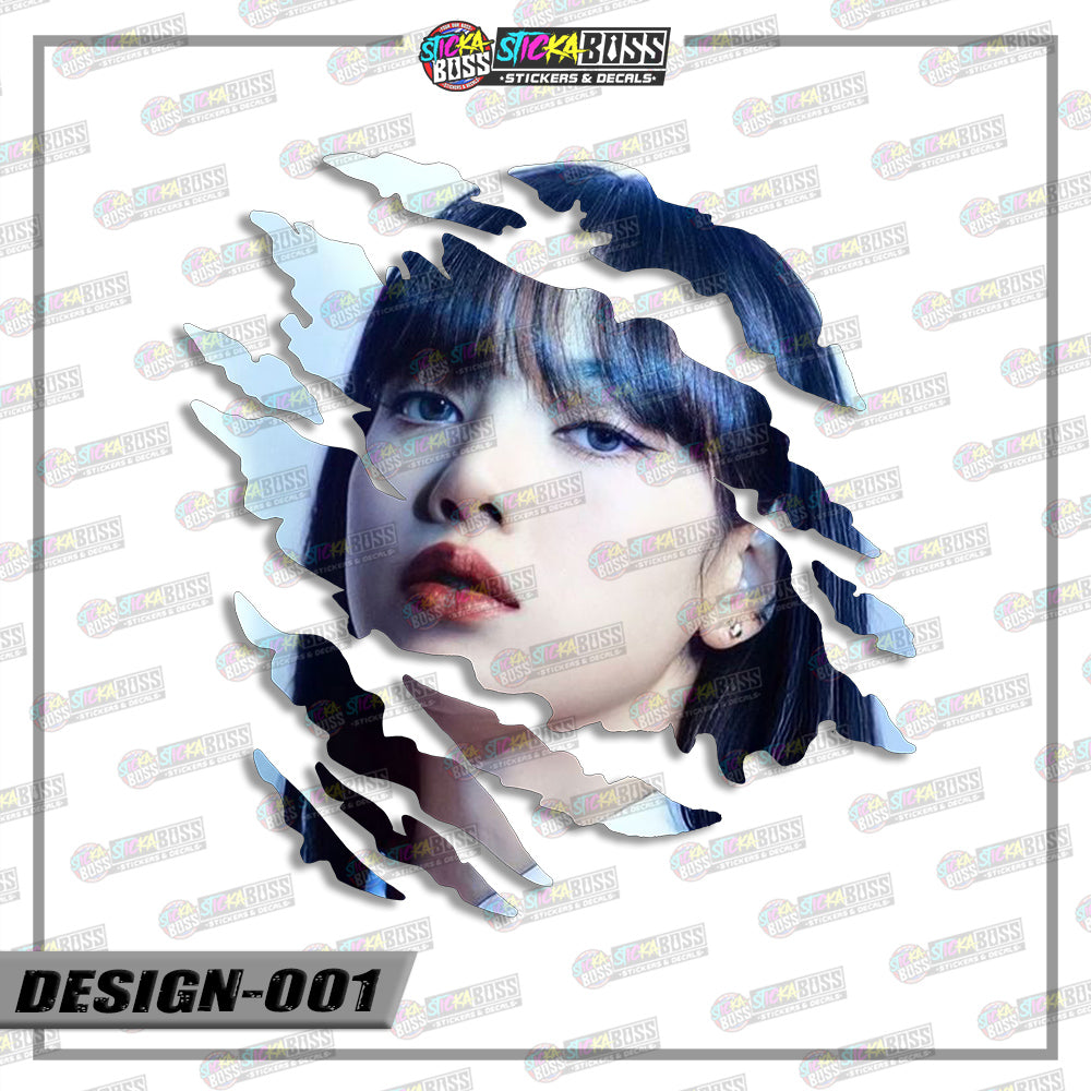 BLACKPINK | SCRATCH STICKER【VINYL PRINTED】( LAMINATED / WATERPROOF )