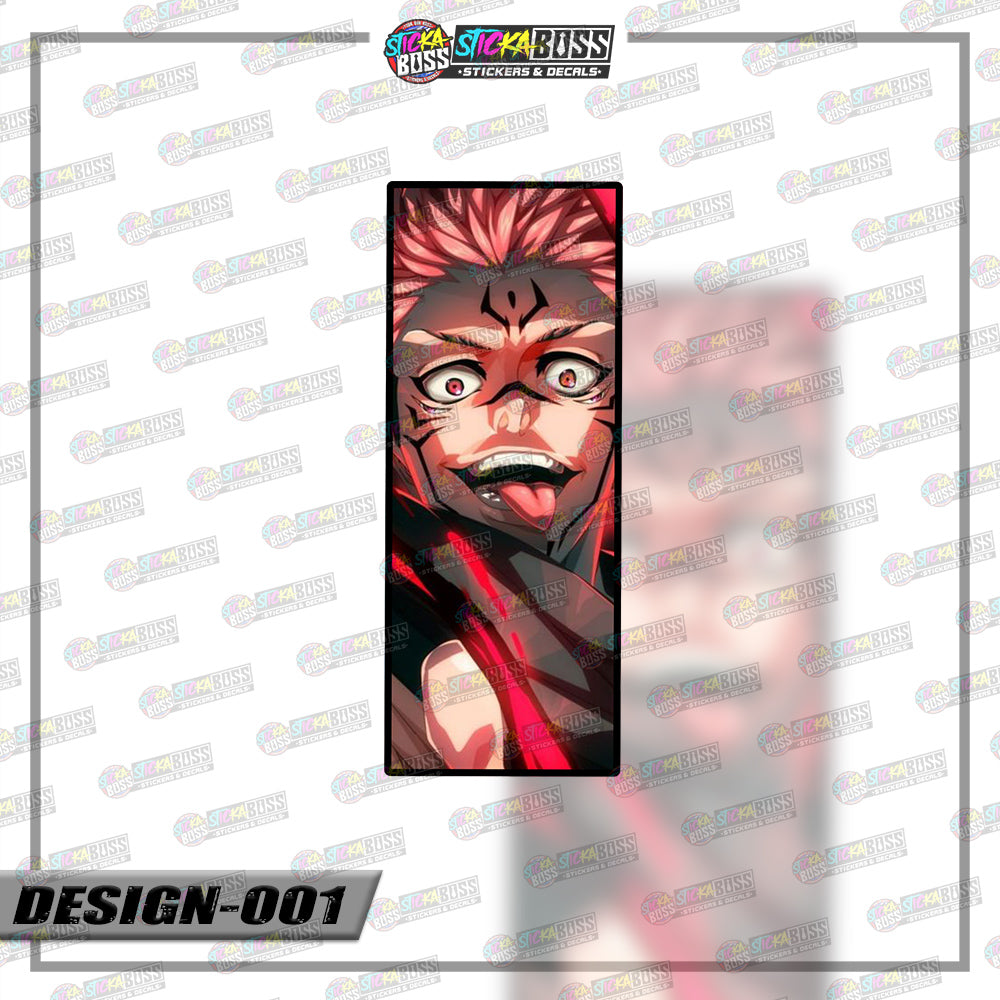 JUJUTSU KAISEN | RECTANGLE SIZE VINYL STICKER 【VINYL PRINTED】( LAMINATED / WATERPROOF )