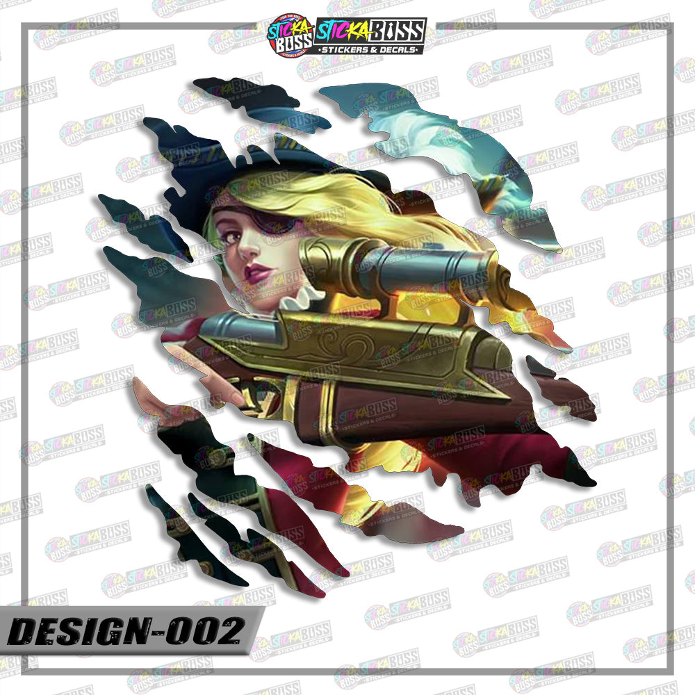 ML | ANIME SCRATCH STICKER【VINYL PRINTED】( LAMINATED / WATERPROOF )【Stickaboss】