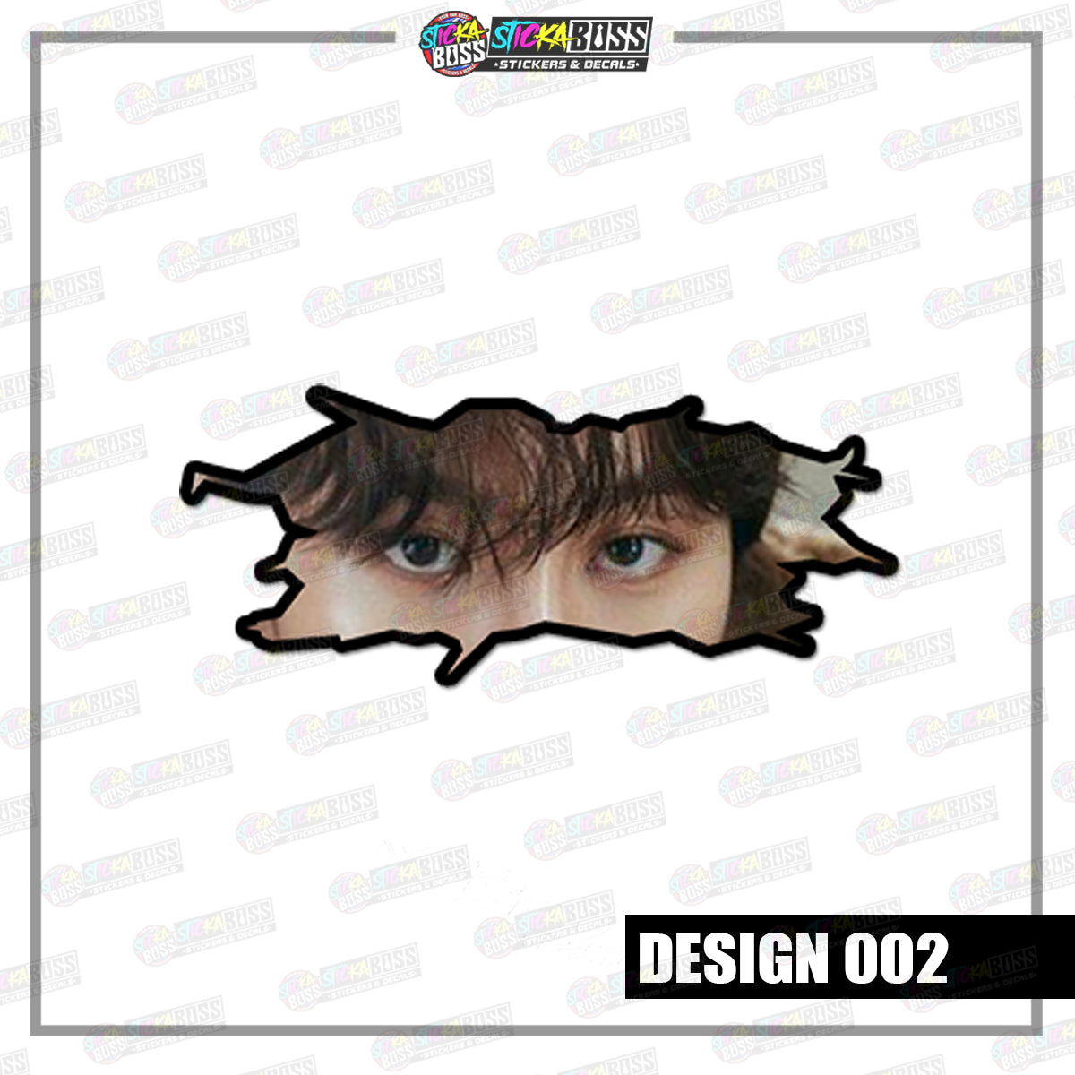 KPOP-SEVENTEEN | CRACK PEEKERS ( ANIME VINYL STICKER DECALS )【Stickaboss】