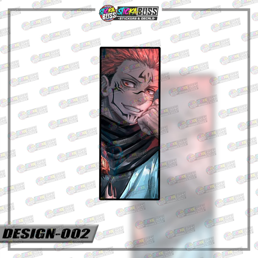 JUJUTSU KAISEN | RECTANGLE SIZE VINYL STICKER 【VINYL PRINTED】( LAMINATED / WATERPROOF )