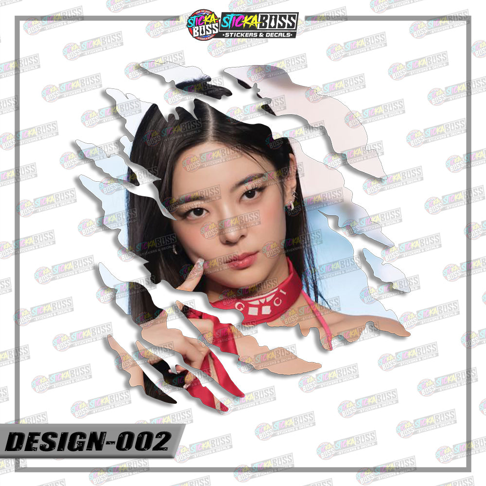 ITZY | SCRATCH STICKER【VINYL PRINTED】( LAMINATED / WATERPROOF )【Stickaboss】