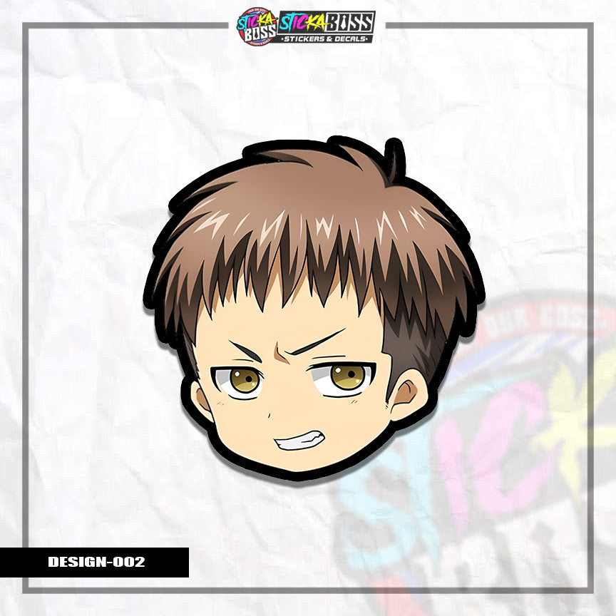 ATTACK ON TITAN| ANIME STICKER HEADS ( ANIME VINYL STICKER DECALS )【Stickaboss】 (Copy)