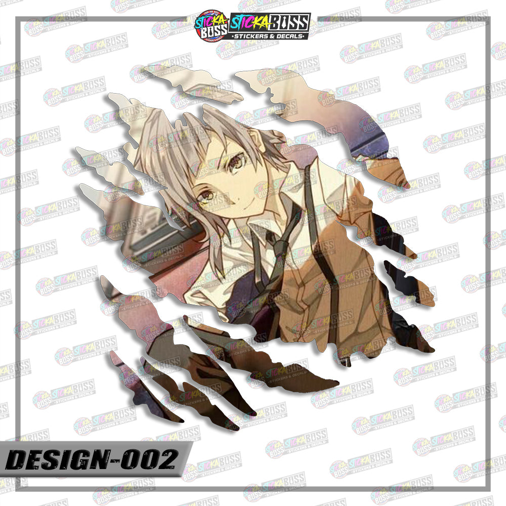 BONGOU STRAY DOGS | ANIME SCRATCH STICKER【VINYL PRINTED】( LAMINATED / WATERPROOF )【Stickaboss】 (Copy)