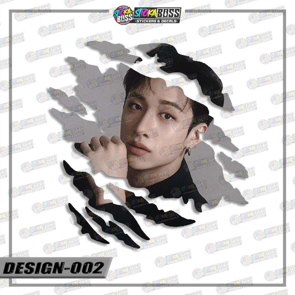 STRAYKIDS | ANIME SCRATCH STICKER【VINYL PRINTED】( LAMINATED / WATERPROOF )【Stickaboss】