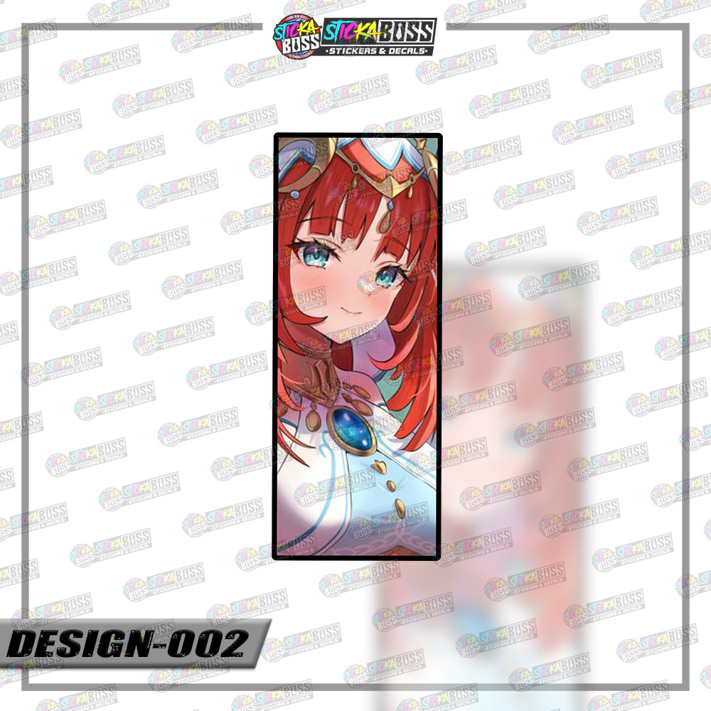 GENSHIN IMPACT | RECTANGLE SIZE VINYL STICKER 【VINYL PRINTED】( LAMINATED / WATERPROOF )
