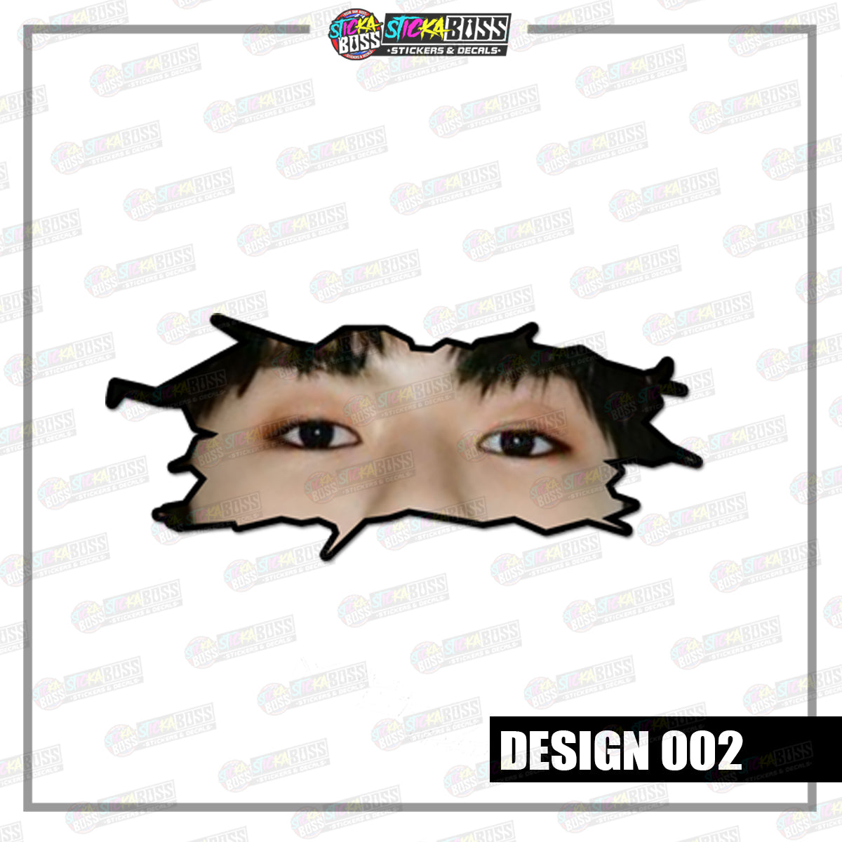 KPOP-TREASURE | CRACK PEEKERS ( ANIME VINYL STICKER DECALS )【Stickaboss】