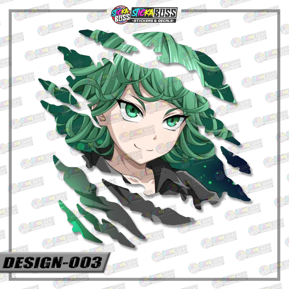 ONE PUNCH MAN | ANIME SCRATCH STICKER【VINYL PRINTED】( LAMINATED / WATERPROOF )【Stickaboss】