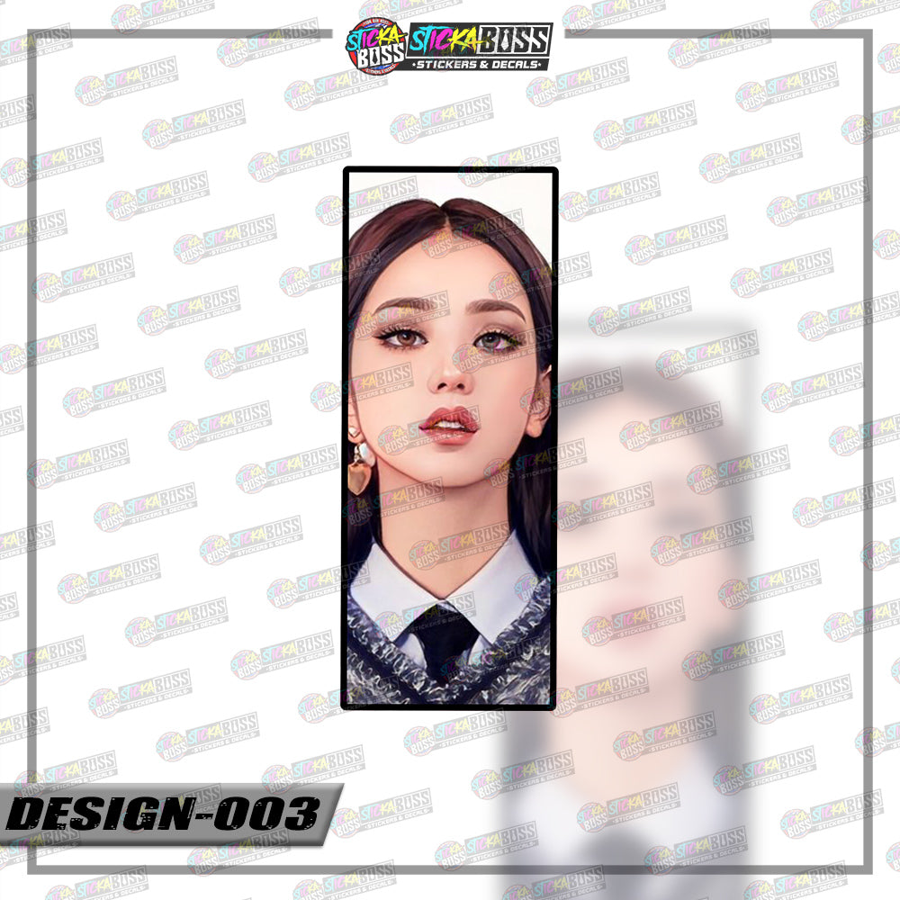 KPOP-BLACKPINK | RECTANGLE SIZE VINYL STICKER 【VINYL PRINTED】( LAMINATED / WATERPROOF )