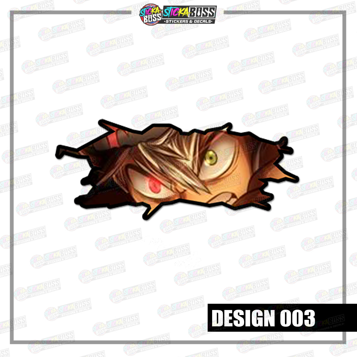 BLACK CLOVER | CRACK PEEKERS ( ANIME VINYL STICKER DECALS )【Stickaboss】