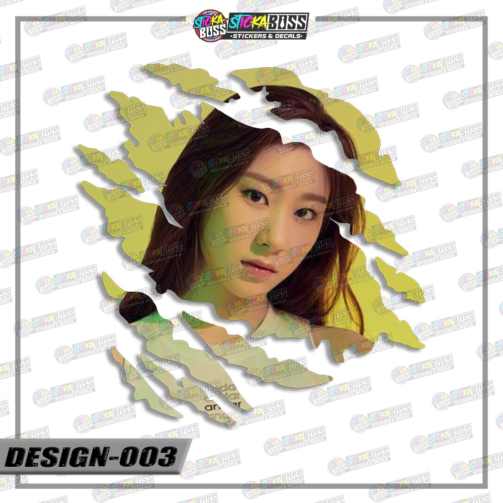 ITZY | SCRATCH STICKER【VINYL PRINTED】( LAMINATED / WATERPROOF )【Stickaboss】