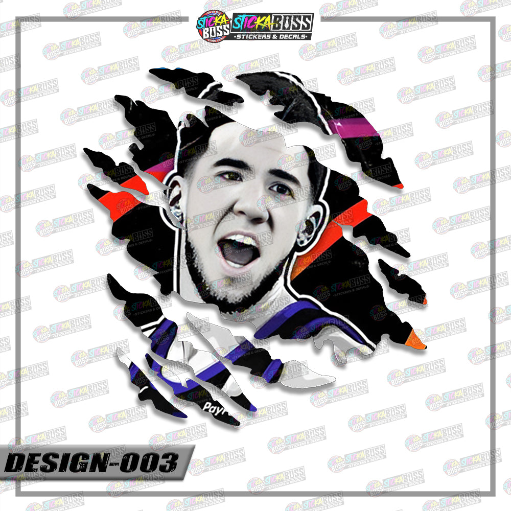 NBA PLAYERS | ANIME SCRATCH STICKER【VINYL PRINTED】( LAMINATED / WATERPROOF )【Stickaboss】