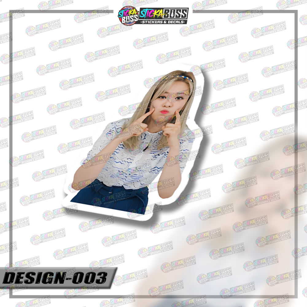 KPOP-TWICE | VINYL STICKER【VINYL PRINTED】( LAMINATED / WATERPROOF ) (Copy)