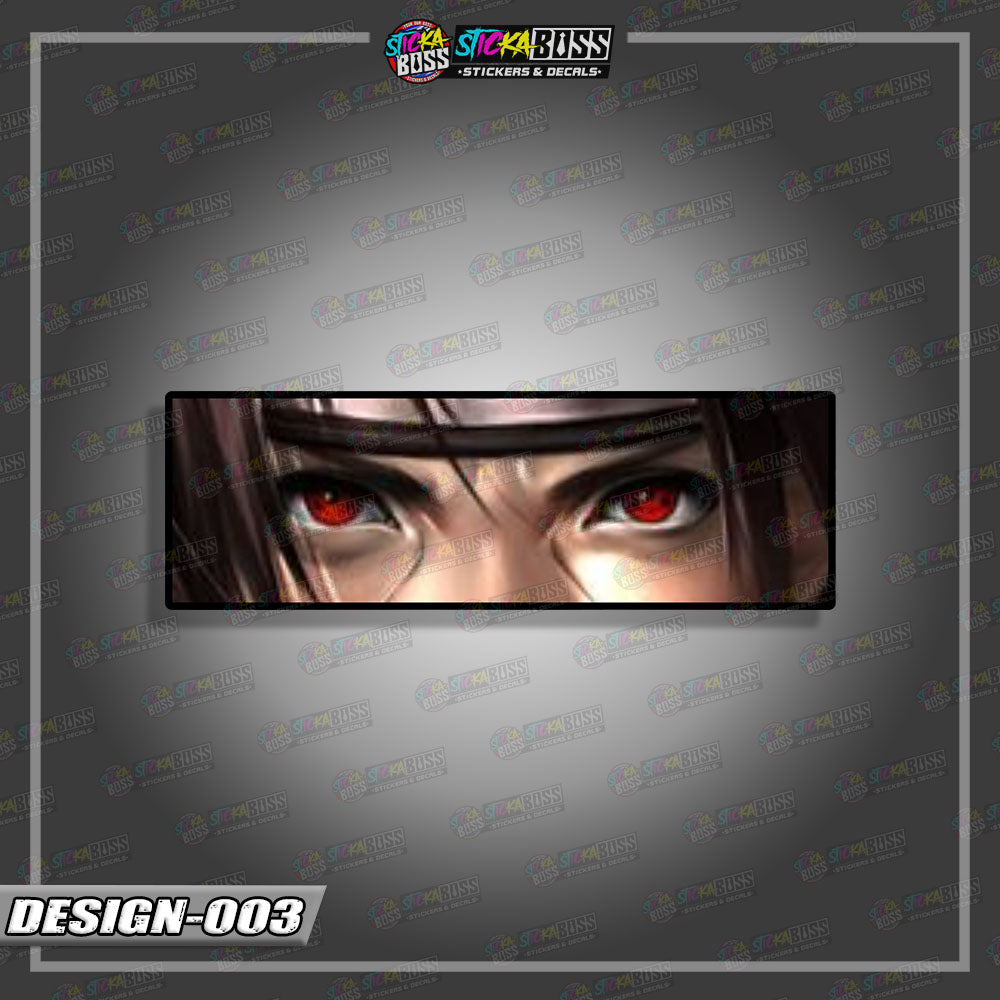 NARUTO PART 1 | ANIME EYE SLAP STICKER【VINYL PRINTED】( LAMINATED / WATERPROOF )