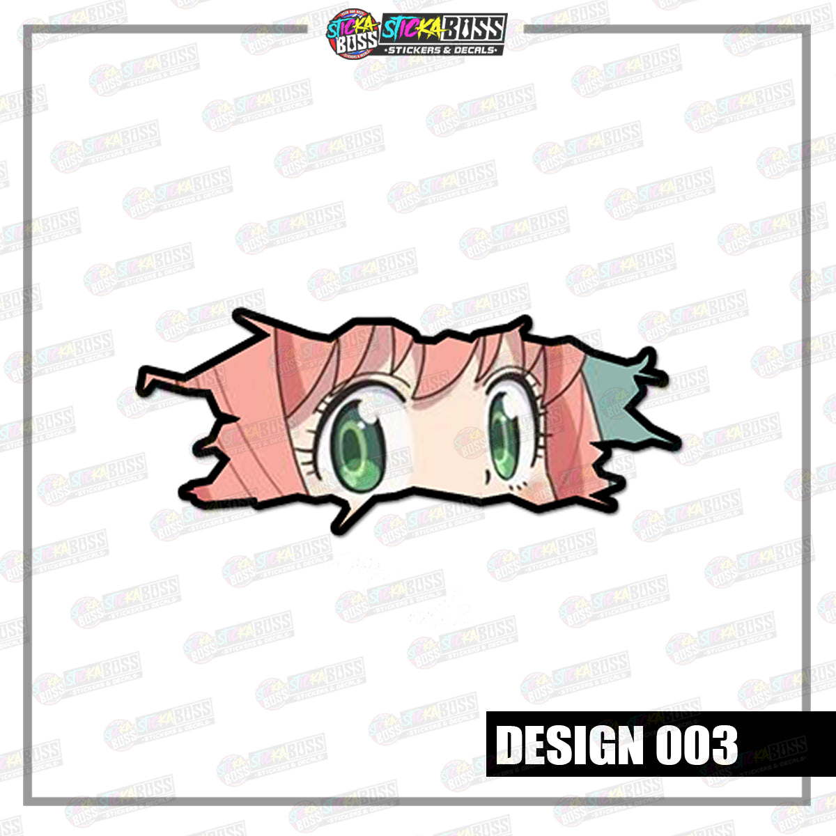 ANYA | CRACK PEEKERS ( ANIME VINYL STICKER DECALS )【Stickaboss】