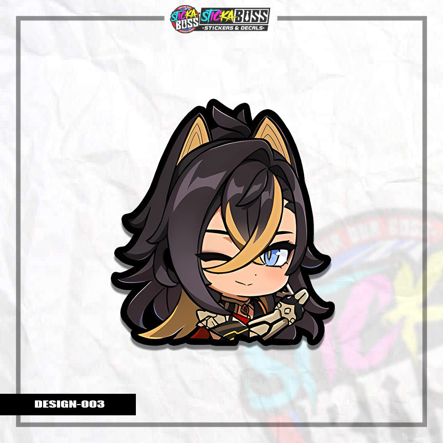 GENSHIN | ANIME STICKER HEADS ( ANIME VINYL STICKER DECALS )【Stickaboss】