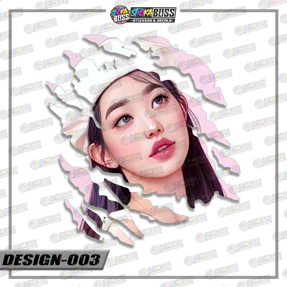 TWICE PART 2 | ANIME SCRATCH STICKER【VINYL PRINTED】( LAMINATED / WATERPROOF )【Stickaboss】