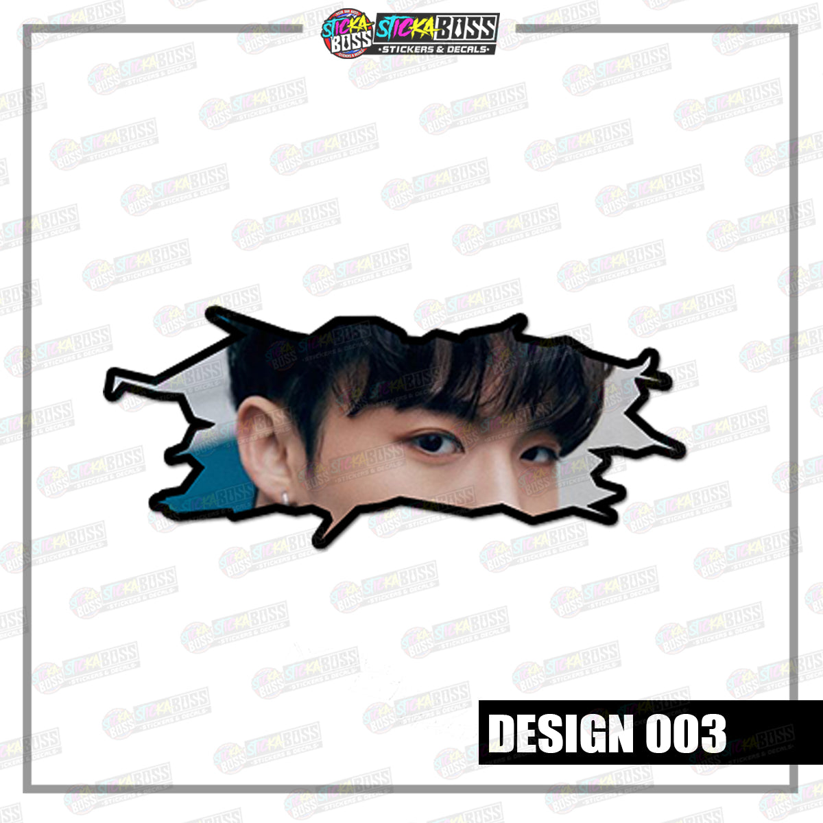 KPOP-TREASURE | CRACK PEEKERS ( ANIME VINYL STICKER DECALS )【Stickaboss】
