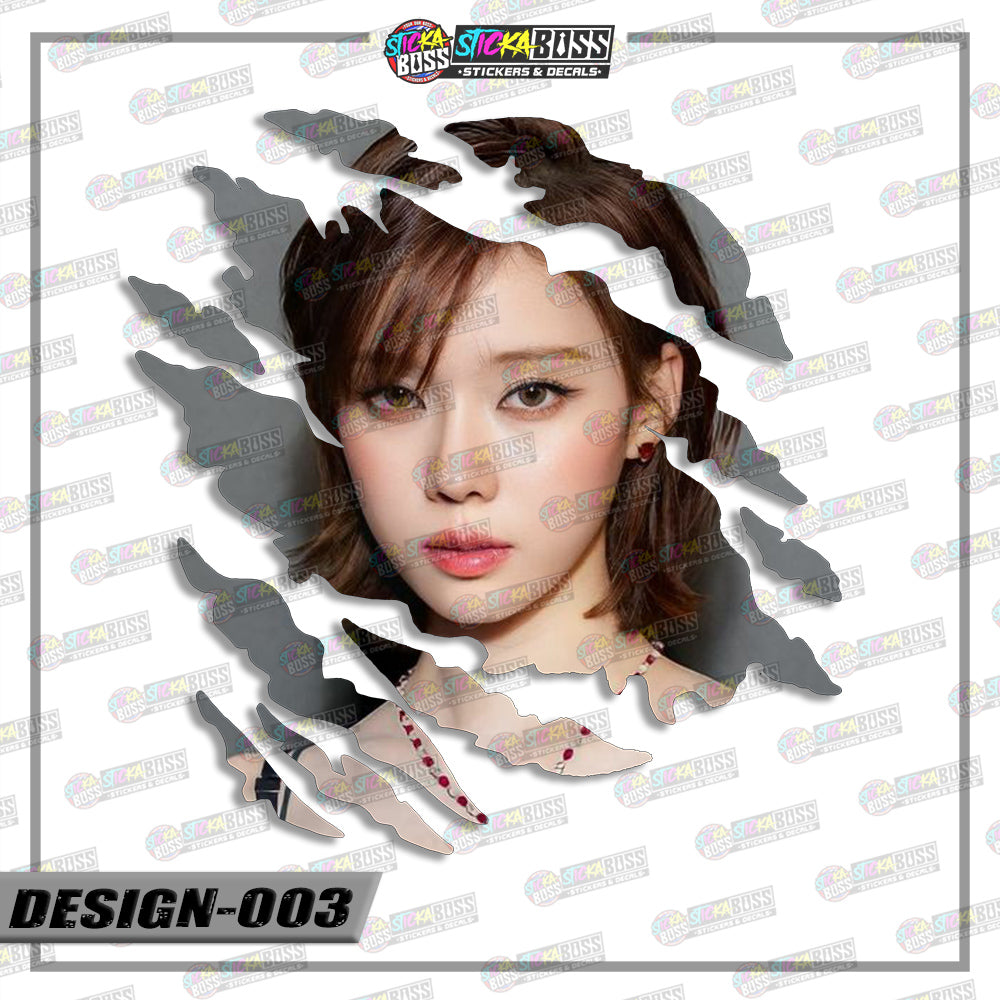 AESPA | ANIME SCRATCH STICKER【VINYL PRINTED】( LAMINATED / WATERPROOF )【Stickaboss】