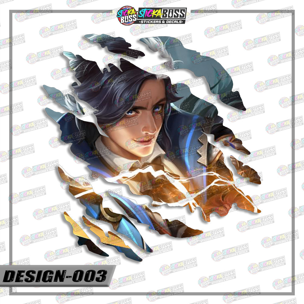 ML | ANIME SCRATCH STICKER【VINYL PRINTED】( LAMINATED / WATERPROOF )【Stickaboss】