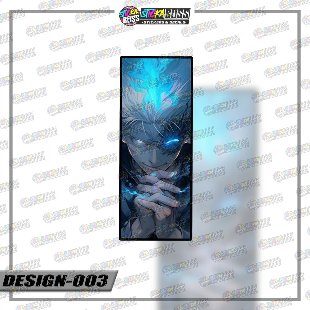 JUJUTSU KAISEN | RECTANGLE SIZE VINYL STICKER 【VINYL PRINTED】( LAMINATED / WATERPROOF )
