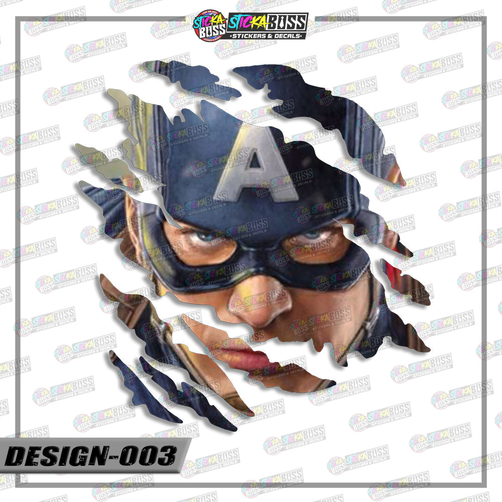 AVENGERS PART | ANIME SCRATCH STICKER【VINYL PRINTED】( LAMINATED / WATERPROOF )【Stickaboss】