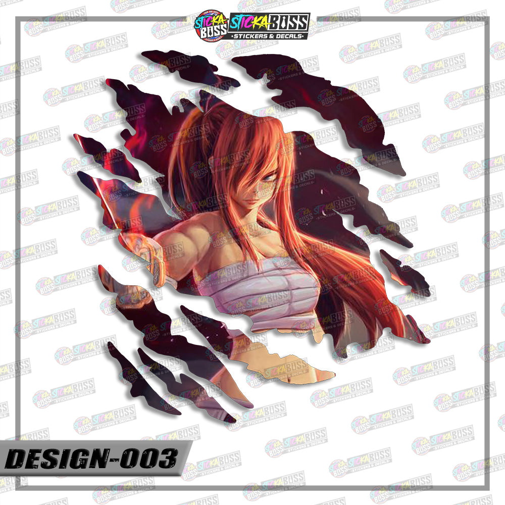 FAIRYTAIL | ANIME SCRATCH STICKER【VINYL PRINTED】( LAMINATED / WATERPROOF )【Stickaboss】