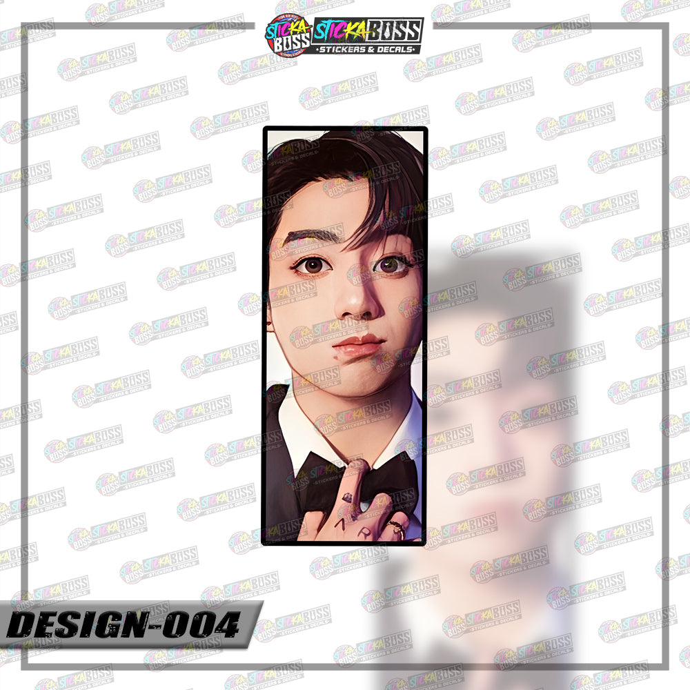 KPOP-BTS | RECTANGLE SIZE VINYL STICKER 【VINYL PRINTED】( LAMINATED / WATERPROOF )