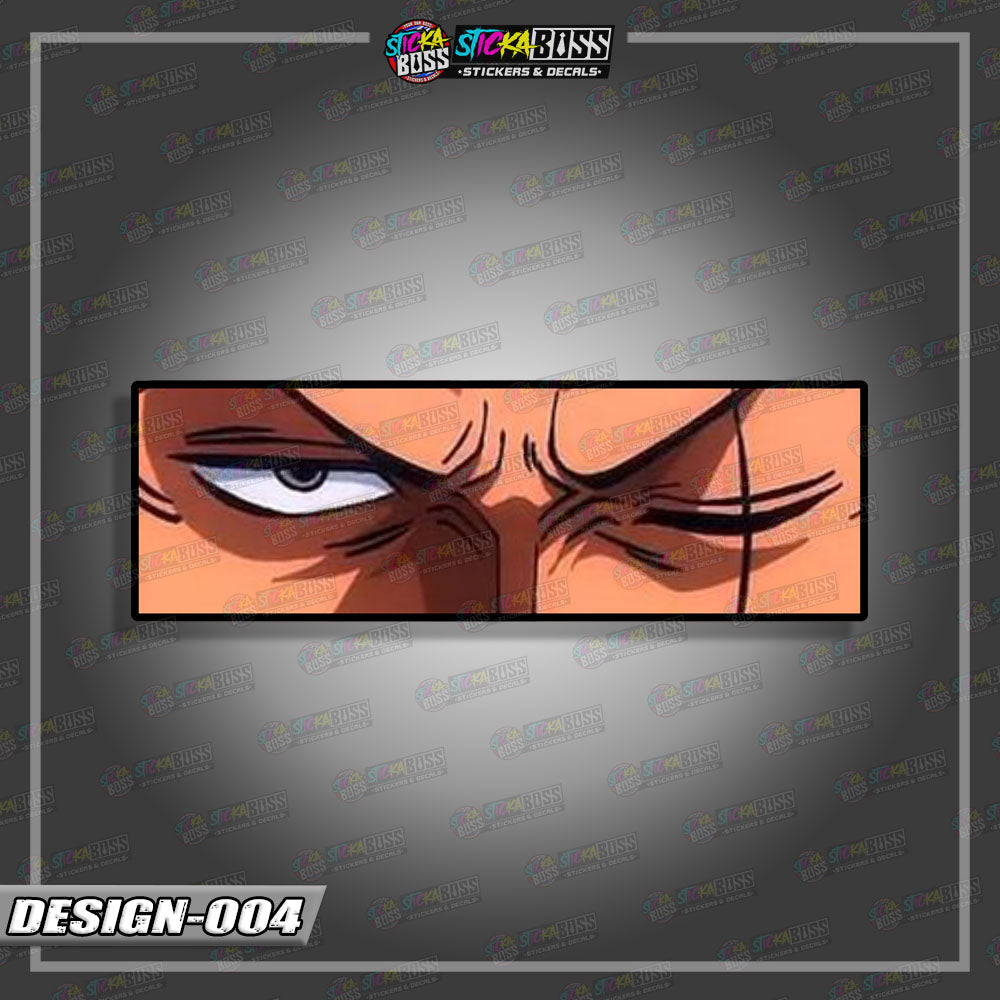 ONE PIECE PART 1 | ANIME EYE SLAP STICKER【VINYL PRINTED】( LAMINATED / WATERPROOF )