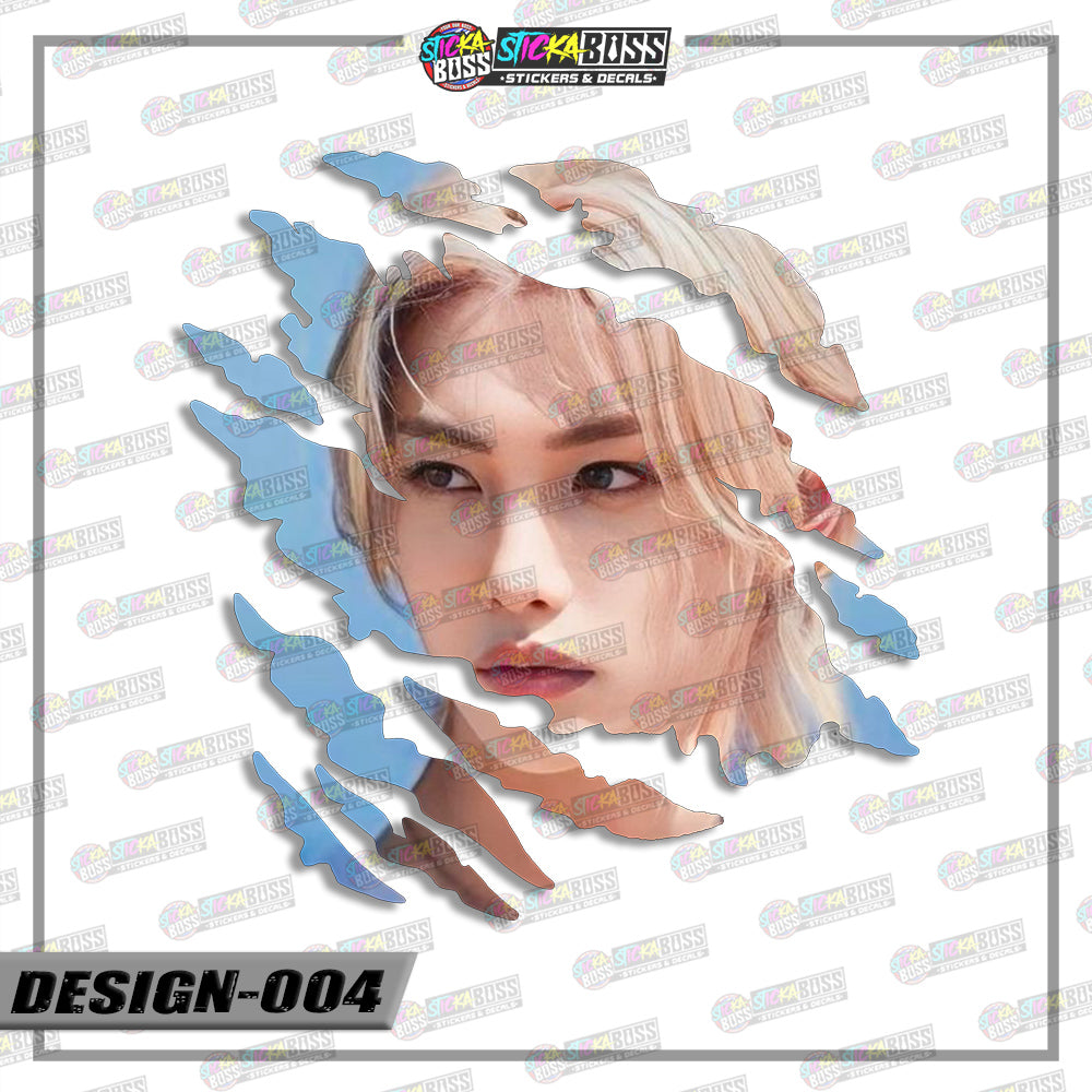 STRAYKIDS | ANIME SCRATCH STICKER【VINYL PRINTED】( LAMINATED / WATERPROOF )【Stickaboss】