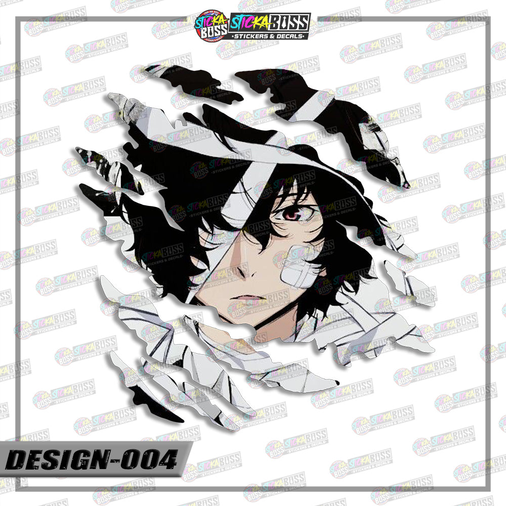 BONGOU STRAY DOGS | ANIME SCRATCH STICKER【VINYL PRINTED】( LAMINATED / WATERPROOF )【Stickaboss】 (Copy)