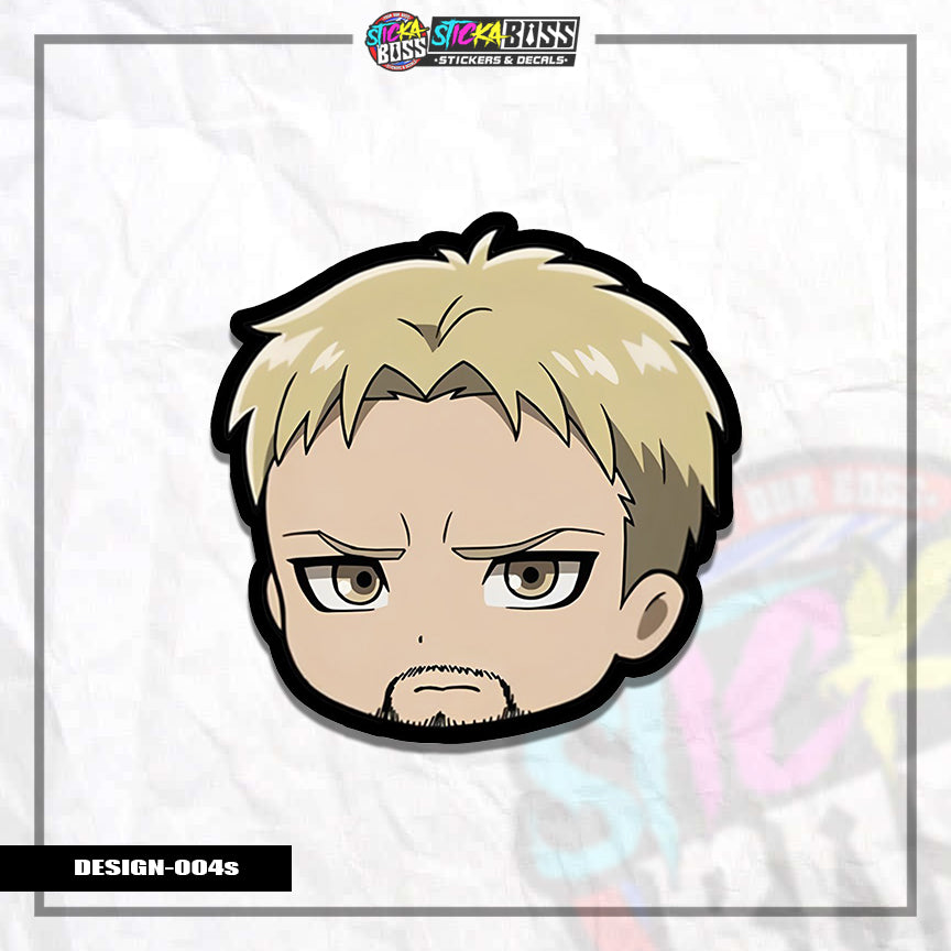 ATTACK ON TITAN| ANIME STICKER HEADS ( ANIME VINYL STICKER DECALS )【Stickaboss】 (Copy)