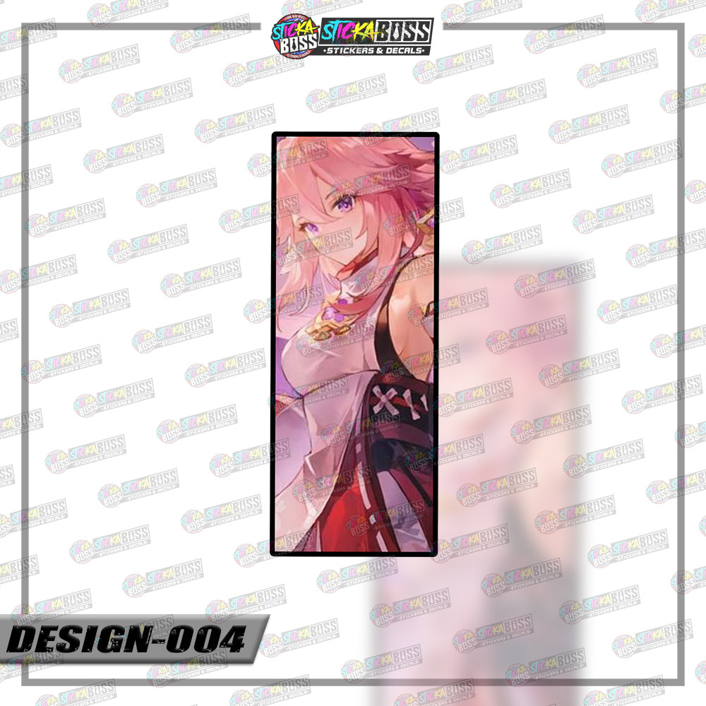 GENSHIN IMPACT | RECTANGLE SIZE VINYL STICKER 【VINYL PRINTED】( LAMINATED / WATERPROOF )