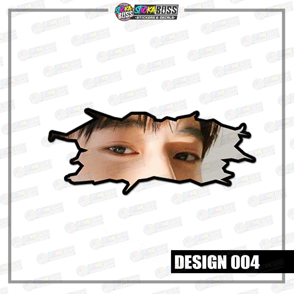 KPOP-TREASURE | CRACK PEEKERS ( ANIME VINYL STICKER DECALS )【Stickaboss】