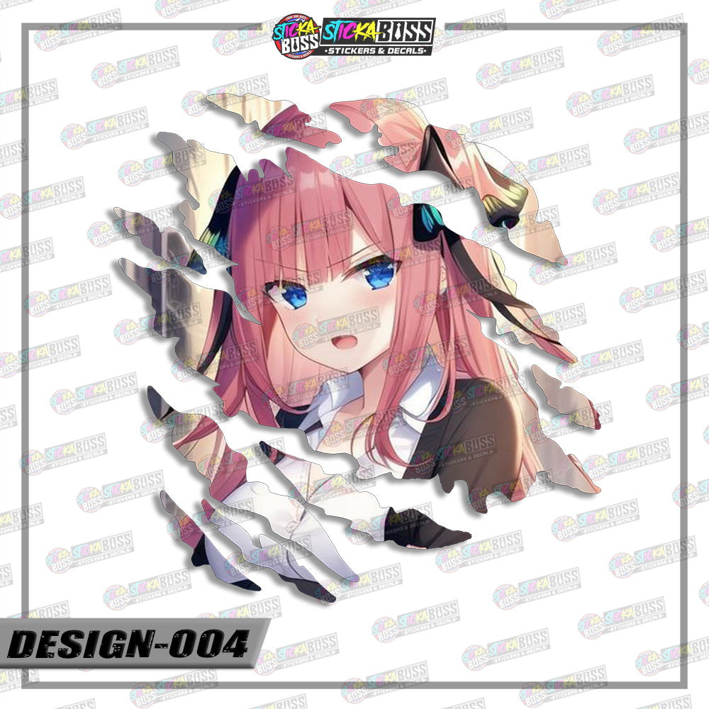 THE QUINTESSENTIAL QUINTUPLETS| ANIME SCRATCH STICKER【VINYL PRINTED】( LAMINATED / WATERPROOF )【Stick