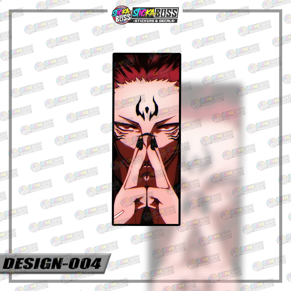 JUJUTSU KAISEN | RECTANGLE SIZE VINYL STICKER 【VINYL PRINTED】( LAMINATED / WATERPROOF )