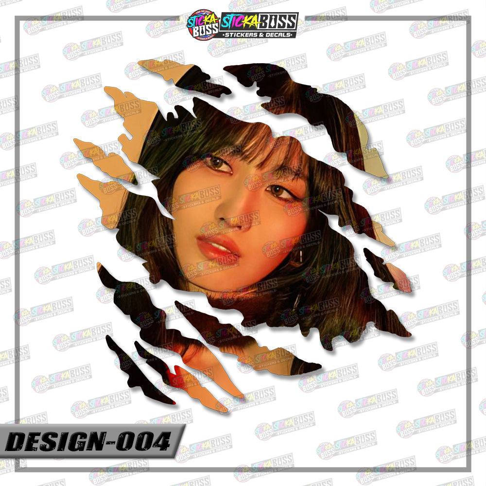 TWICE | SCRATCH STICKER【VINYL PRINTED】( LAMINATED / WATERPROOF )【Stickaboss】