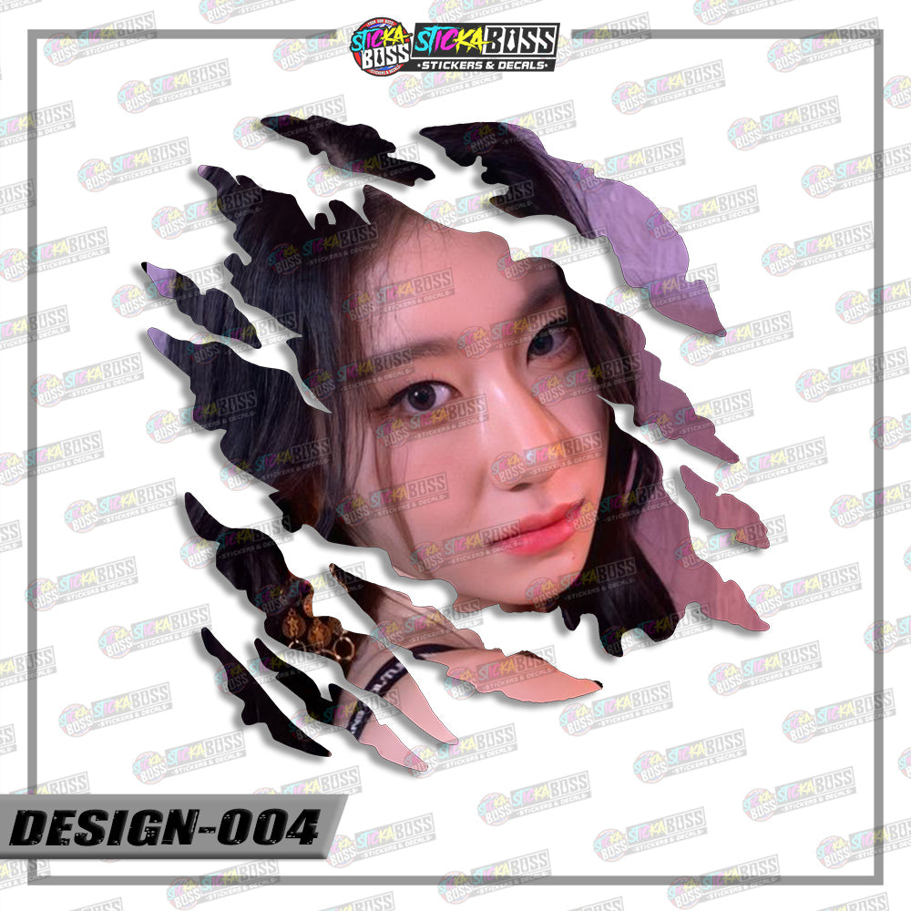 ITZY | SCRATCH STICKER【VINYL PRINTED】( LAMINATED / WATERPROOF )【Stickaboss】