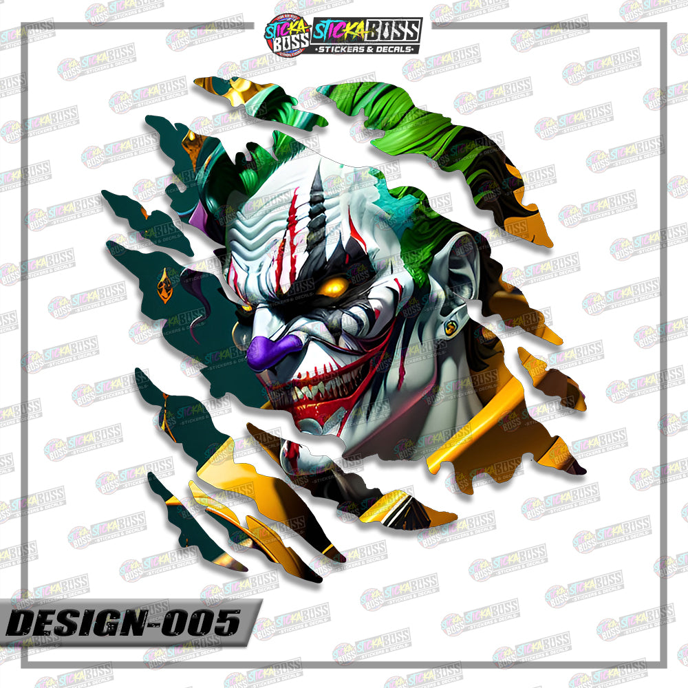 JOKER&HARLEY QUINN | ANIME SCRATCH STICKER【VINYL PRINTED】( LAMINATED / WATERPROOF )【Stickaboss】