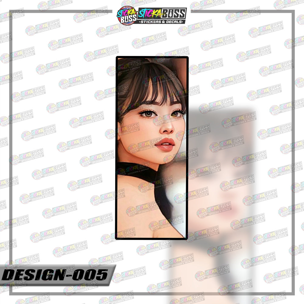 KPOP-BLACKPINK | RECTANGLE SIZE VINYL STICKER 【VINYL PRINTED】( LAMINATED / WATERPROOF )