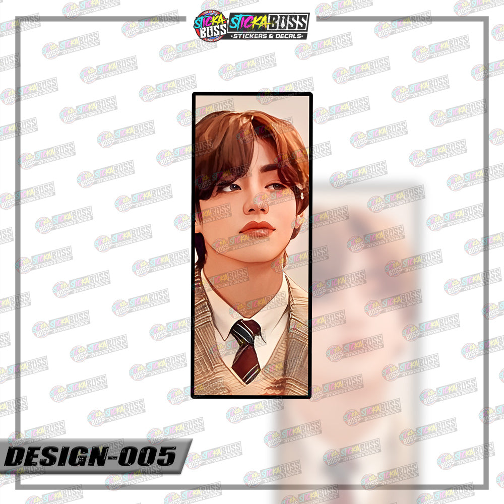 KPOP-BTS | RECTANGLE SIZE VINYL STICKER 【VINYL PRINTED】( LAMINATED / WATERPROOF )