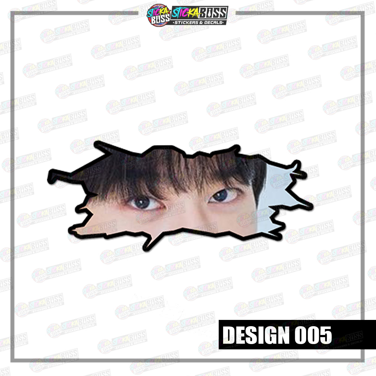 KPOP-TREASURE | CRACK PEEKERS ( ANIME VINYL STICKER DECALS )【Stickaboss】