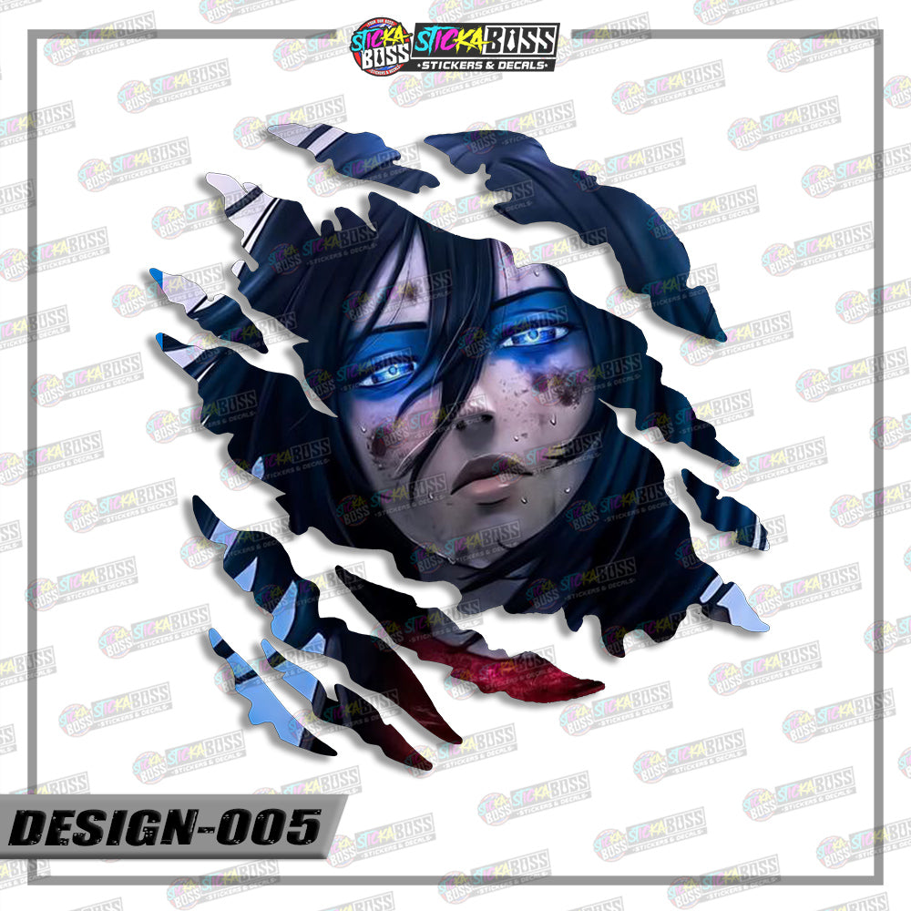 ATTACK ON TITAN PART | ANIME SCRATCH STICKER【VINYL PRINTED】( LAMINATED / WATERPROOF )【Stickaboss】