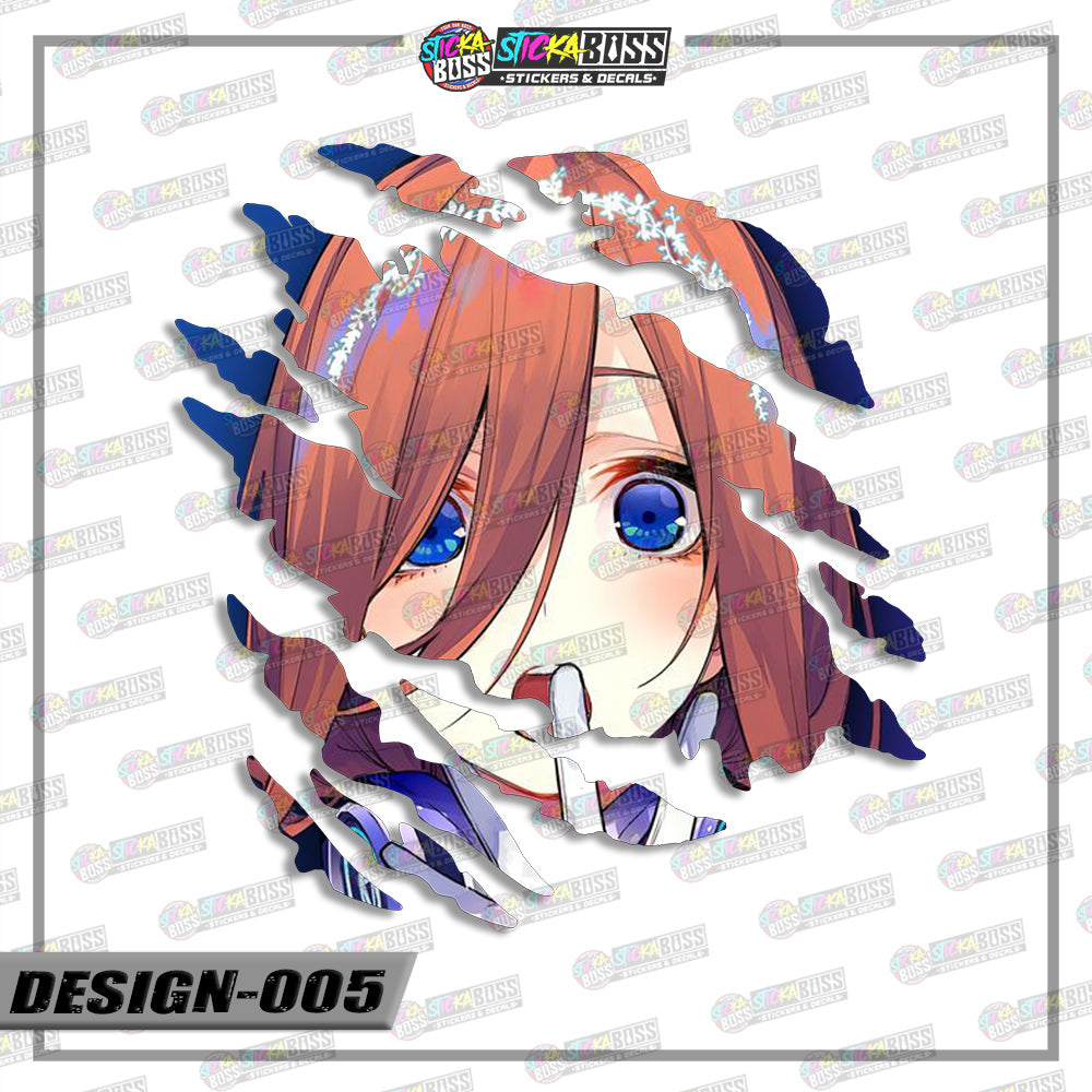 THE QUINTESSENTIAL QUINTUPLETS| ANIME SCRATCH STICKER【VINYL PRINTED】( LAMINATED / WATERPROOF )【Stick