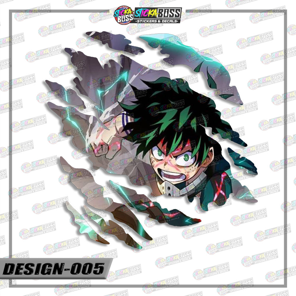 MY HERO ACADEMIA | ANIME SCRATCH STICKER【VINYL PRINTED】( LAMINATED / WATERPROOF )【Stickaboss】