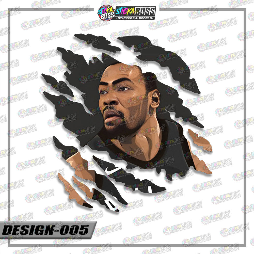 NBA PLAYERS | ANIME SCRATCH STICKER【VINYL PRINTED】( LAMINATED / WATERPROOF )【Stickaboss】