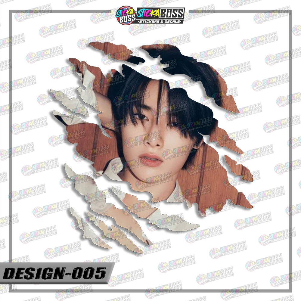 STRAYKIDS | ANIME SCRATCH STICKER【VINYL PRINTED】( LAMINATED / WATERPROOF )【Stickaboss】