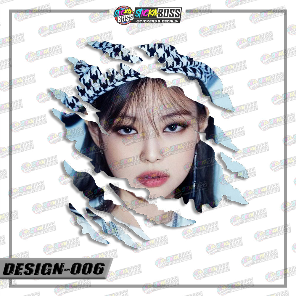 BLACKPINK | SCRATCH STICKER【VINYL PRINTED】( LAMINATED / WATERPROOF )