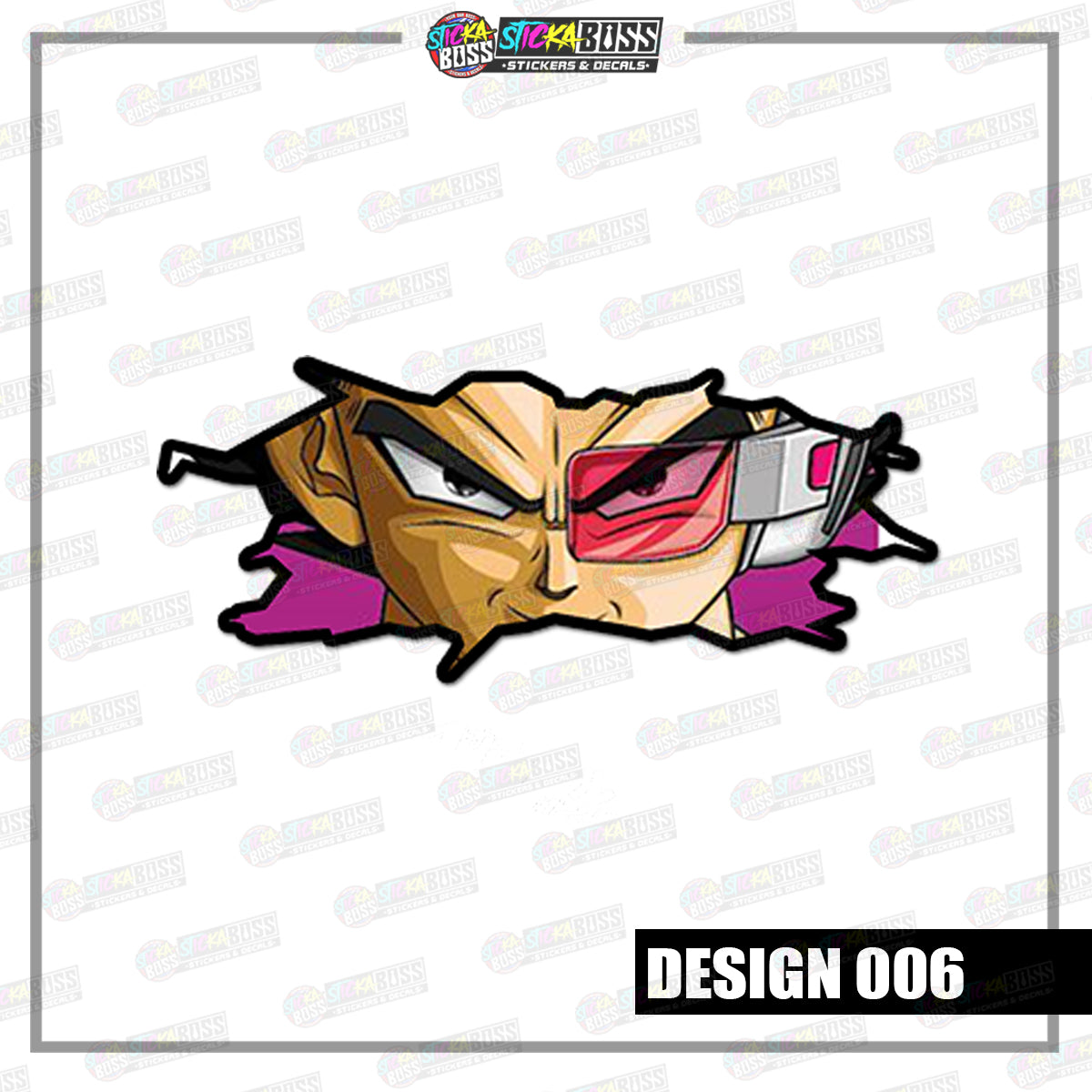 DRAGON BALL | CRACK PEEKERS ( ANIME VINYL STICKER DECALS )【Stickaboss】